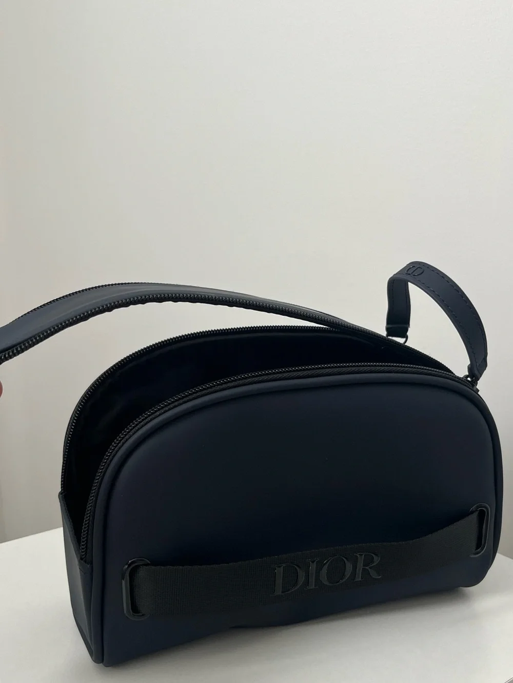 Authentic Dior Beauty Large Navy Makeup Cosmetic Bag / Toiletry Pouch